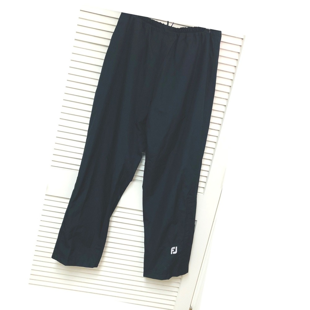 NWT FootJoy DryJoys HydroLite Golf Rain Pants Unisex M Black Gorpcore Utility